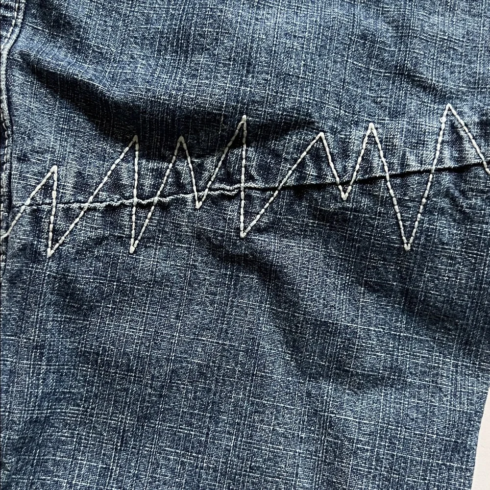 Paco Jean Company Letter Patch Faded jeans Grunge Punk Street 90’s Y2K Kids 6